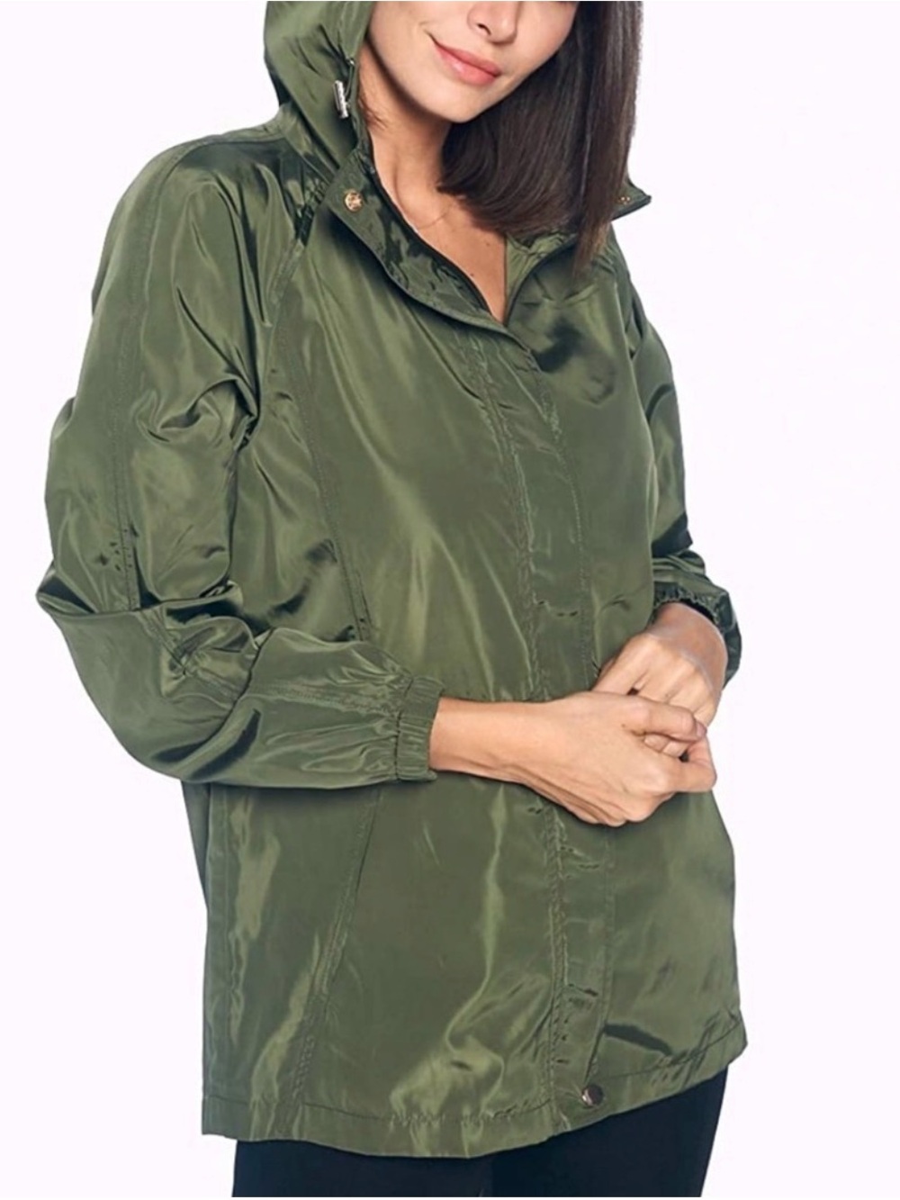 Ci Sono Olive Utility Hooded Jacket - Picture 4 of 9
